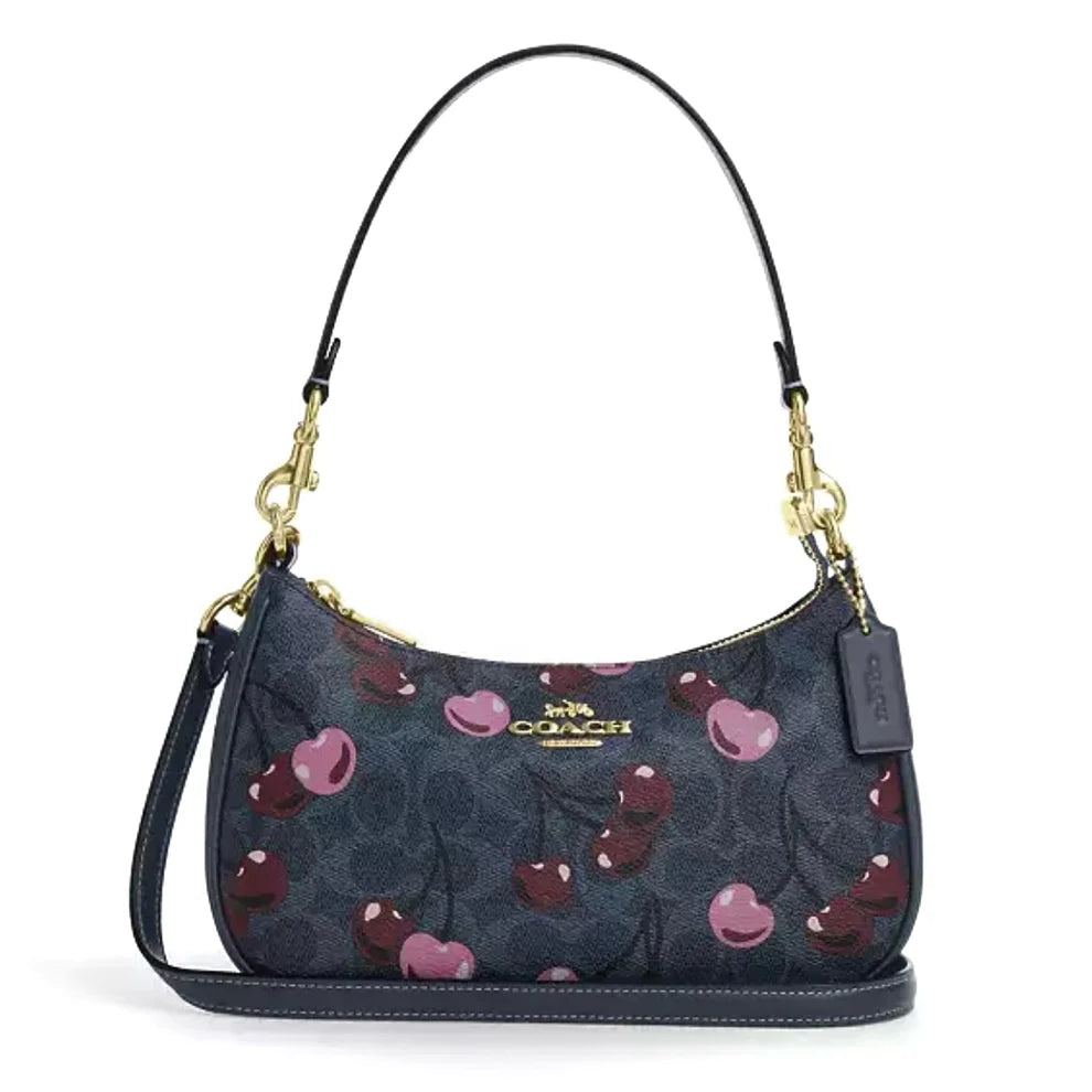 Coach Teri Shoulder Bag With Cherry Print
